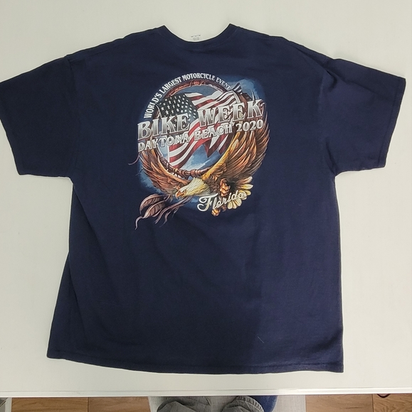 Daytona Beach 2020 Bike Week Men Short Sleeve Graphic T Shirt - Picture 2 of 5